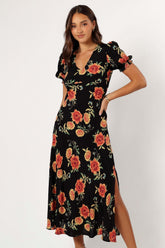 Christine Midi Dress - Sunset Floral - XL - Image 25