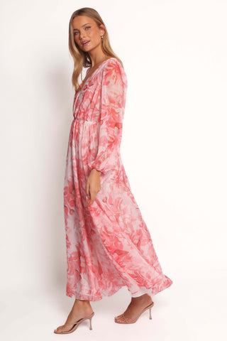 Anisa Maxi Dress - Pink Floral - XL - Image 33