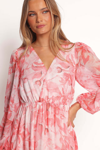 Anisa Maxi Dress - Pink Floral - XL - Image 31