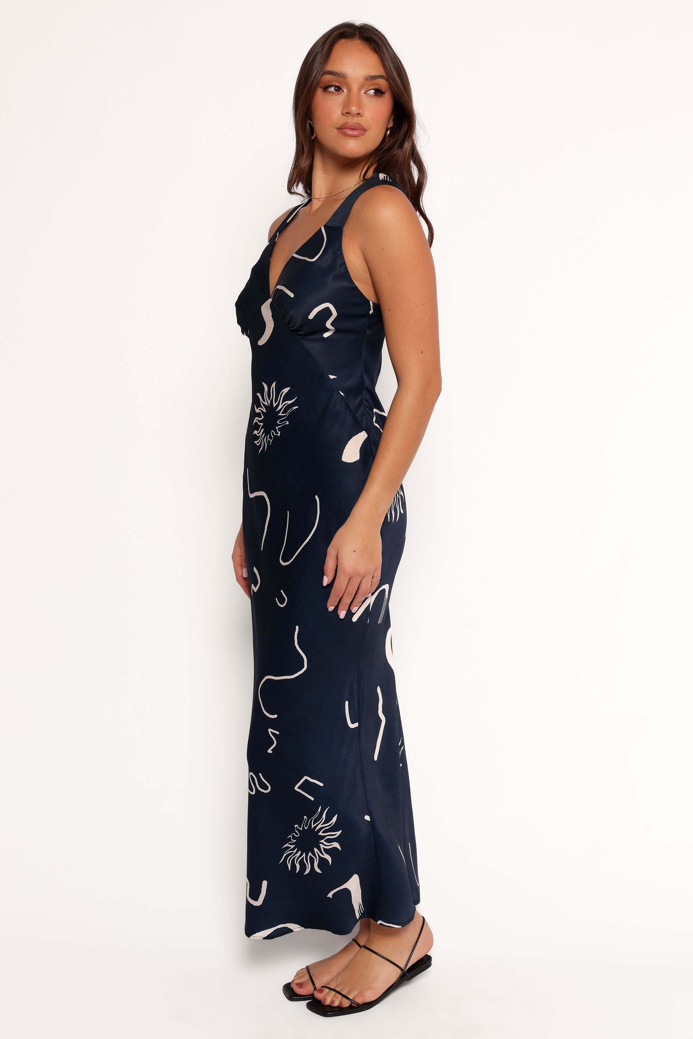 Ashlyn Midi Dress - Navy Print - XL - Image 30