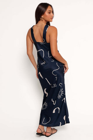 Ashlyn Midi Dress - Navy Print - XL - Image 31