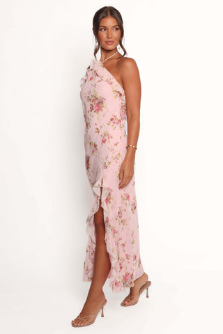 Patricia Maxi Dress - Pale Pink Floral - XL - Image 36