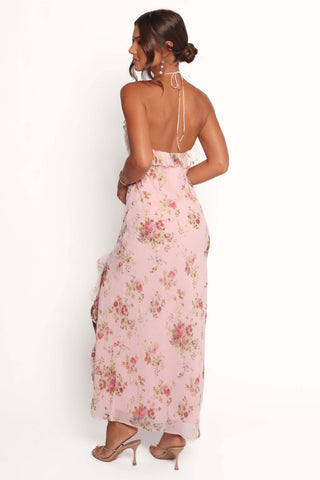 Patricia Maxi Dress - Pale Pink Floral - XL - Image 37