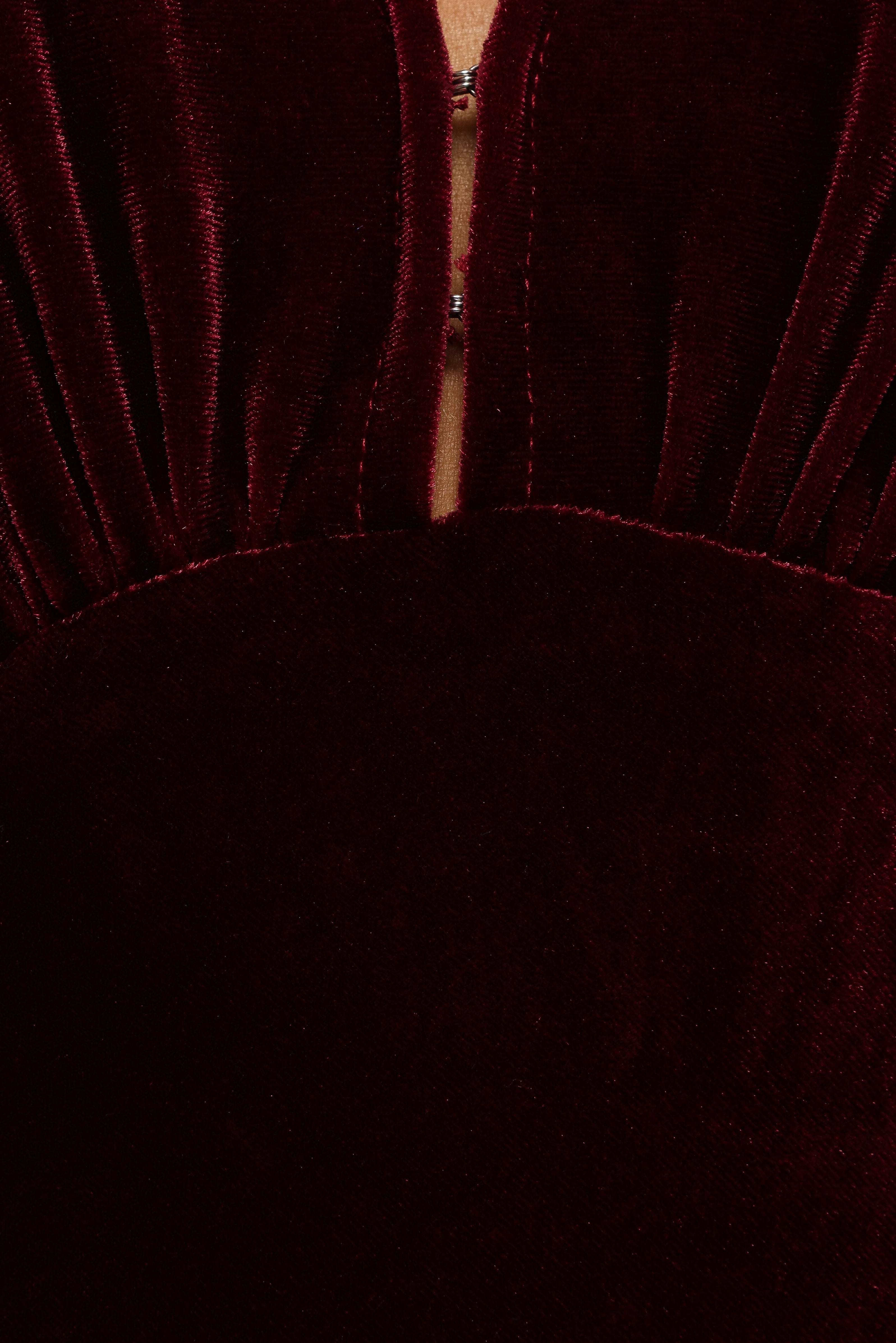 Ricki Velvet Maxi Dress - Wine - XL - Image 40