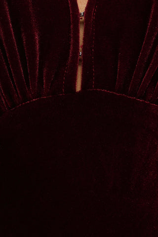 Ricki Velvet Maxi Dress - Wine - XL - Image 40