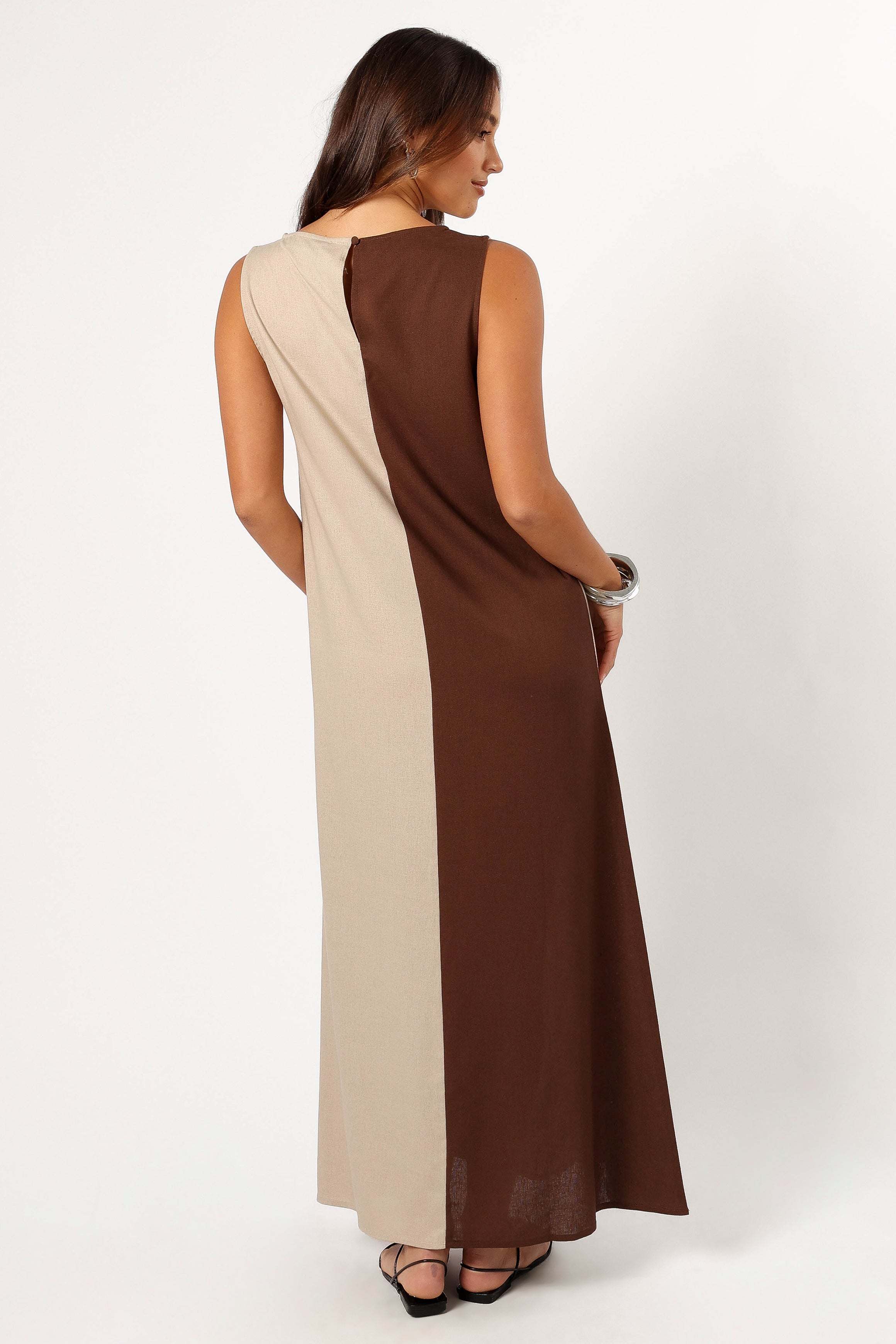 Lindi Maxi Dress - Brown/Beige - XL - Image 32
