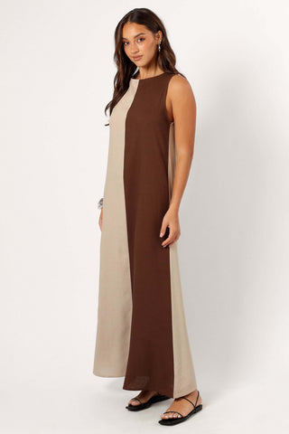 Lindi Maxi Dress - Brown/Beige - XL - Image 31