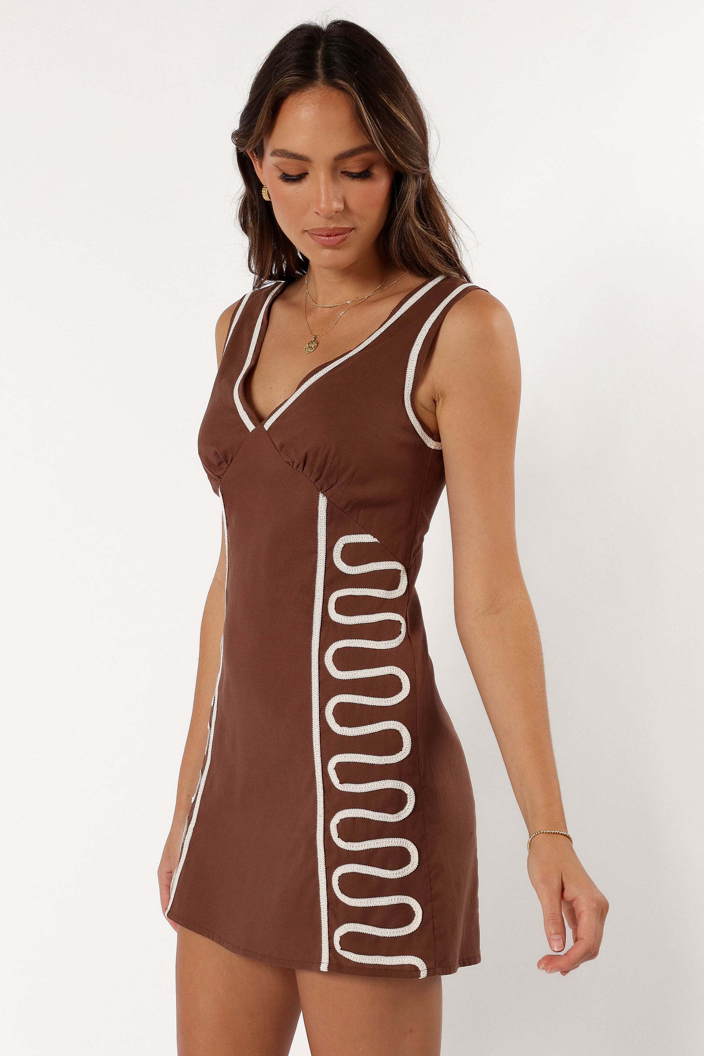 Alexa Mini Dress - Chocolate - XL - Image 34