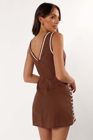 Alexa Mini Dress - Chocolate - XL - Image 36