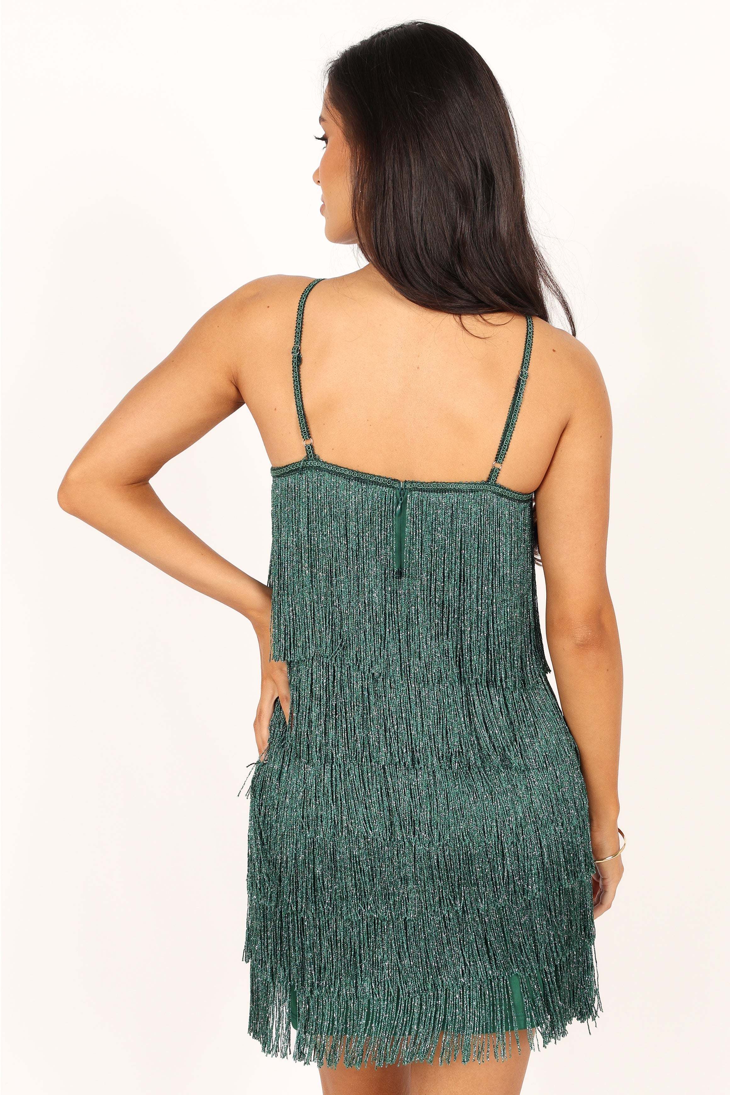 Chrissy Halterneck Mini Dress - Dark Green - L - Image 27