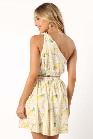 Cintrico One Shoulder Mini Dress - Lemon - XL - Image 37