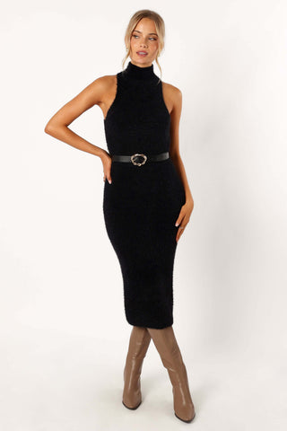 Sunni Turtleneck Midi Dress - Black - XL - Image 45
