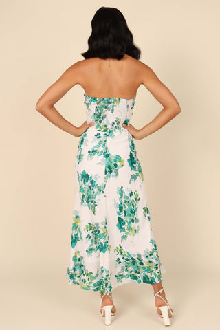 Teagan Strapless Midi Dress - Green Floral - 3XL - Image 56
